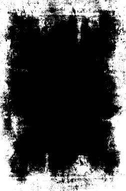 Siyah mürekkep fırça darbeleri