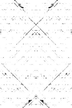 Grunge siyah beyaz desen. Monokrom parçacıkları soyut doku. Çatlakların, sürtünmelerin, çiplerin, lekelerin, mürekkep lekelerinin, çizgilerin geçmişi. Koyu tasarım arka plan yüzeyi.