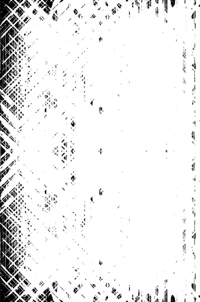 Fond Grunge Noir Blanc Texture Superposée Conception Surface Abstraite Mur — Image vectorielle