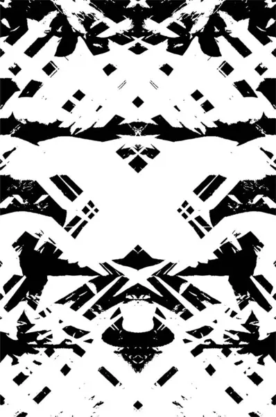 Zwart Wit Abstracte Grunge Achtergrond Vector Illustratie — Stockvector