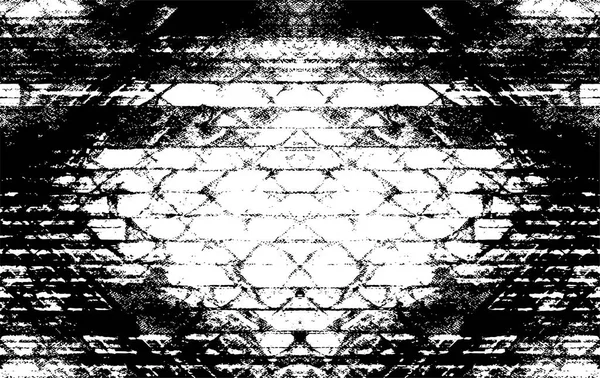 Абстрактна Векторна Ілюстрація Чорно Білого Гранжевого Візерунка — стоковий вектор