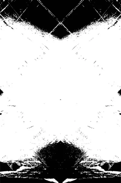 Abstrakte Vektorillustration Des Schwarz Weißen Grunge Musters — Stockvektor