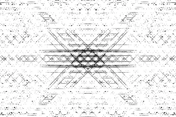 Абстрактна Векторна Ілюстрація Чорно Білого Текстурованого Декоративного Шаблону — стоковий вектор