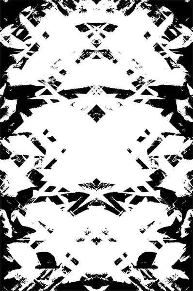 Абстрактна Векторна Ілюстрація Чорно Білого Шаблону Гранж — стоковий вектор