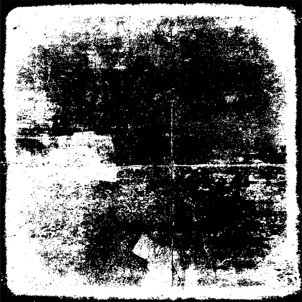 Illustration Vectorielle Abstraite Gabarit Décoratif Grunge Noir Blanc — Image vectorielle