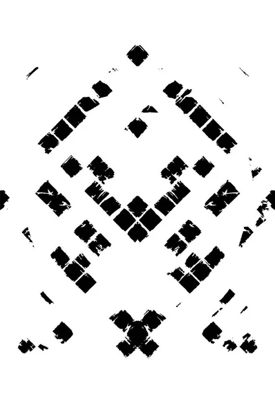 Abstraktní Vektorová Ilustrace Černobílé Grunge Dekorativní Šablony — Stockový vektor