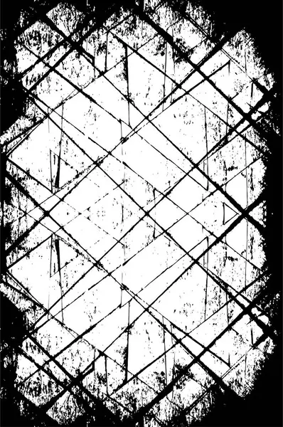 Текстурированный Абстрактный Черно Белый Шаблон Гранжа Векторная Иллюстрация — стоковый вектор