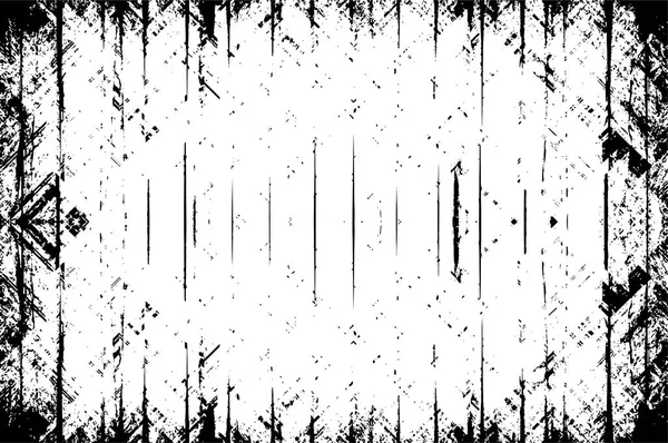 Plantilla Grunge Abstracta Texturizada Blanco Negro Patrón Vectorial — Archivo Imágenes Vectoriales