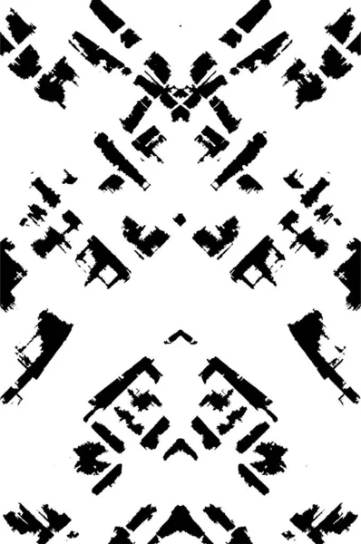 Grunge Abstrait Noir Blanc Modèle Illustration Vectorielle — Image vectorielle