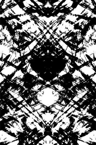 Grunge Abstraktní Černá Bílá Šablona Vektorová Ilustrace — Stockový vektor