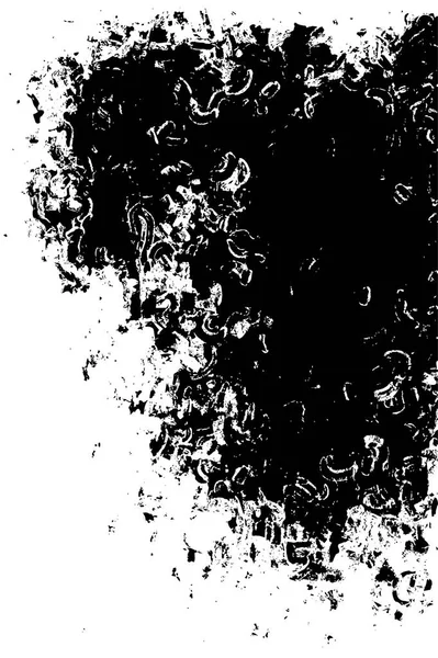 Künstlerische Schwarz Weiß Grunge Vorlage Vektorillustration — Stockvektor