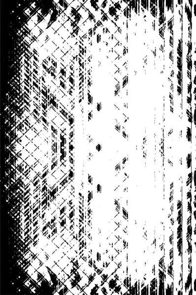 Zwart Wit Monochroom Oude Grunge Achtergrond Abstracte Antieke Textuur Met — Stockvector