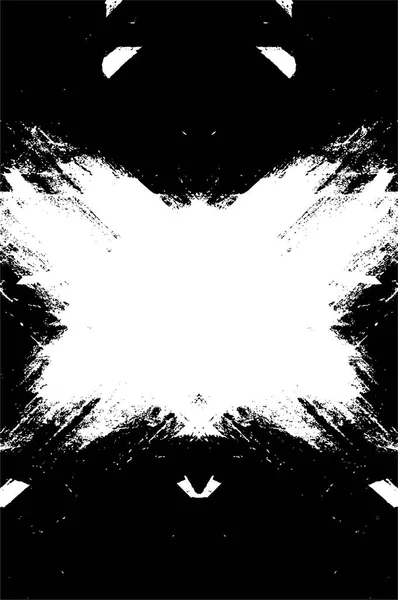 Чорно Білий Монохромний Старий Гранжевий Фон Абстрактна Антична Текстура Ретро — стоковий вектор