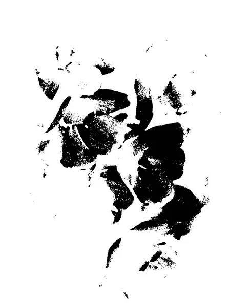 Black Ink Splatters Black Ink Blots Grunge Texture — Stock Vector