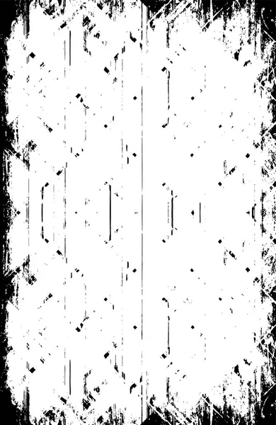 Fond Monochrome Noir Blanc Grunge Vintage Fond Altéré Texture Abstraite — Image vectorielle
