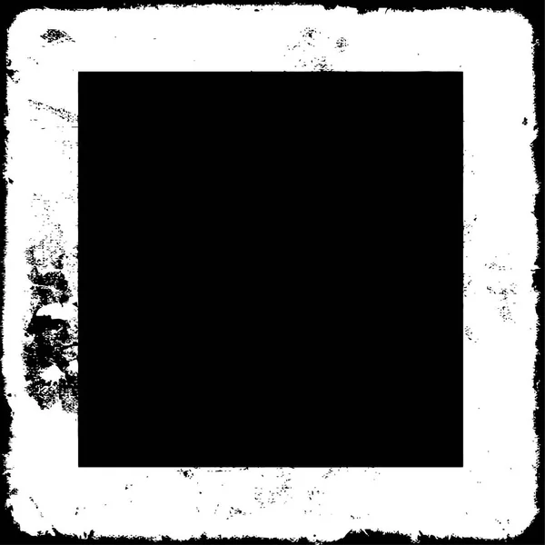 Τετράγωνο Πλαίσιο Grunge Υφή Λευκό Φόντο — Διανυσματικό Αρχείο