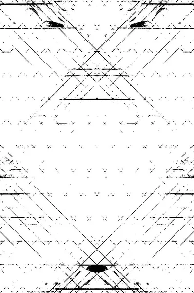 Чорно Білий Геометричний Текстурований Візерунок Вінтажним Дизайном Векторні Ілюстрації — стоковий вектор