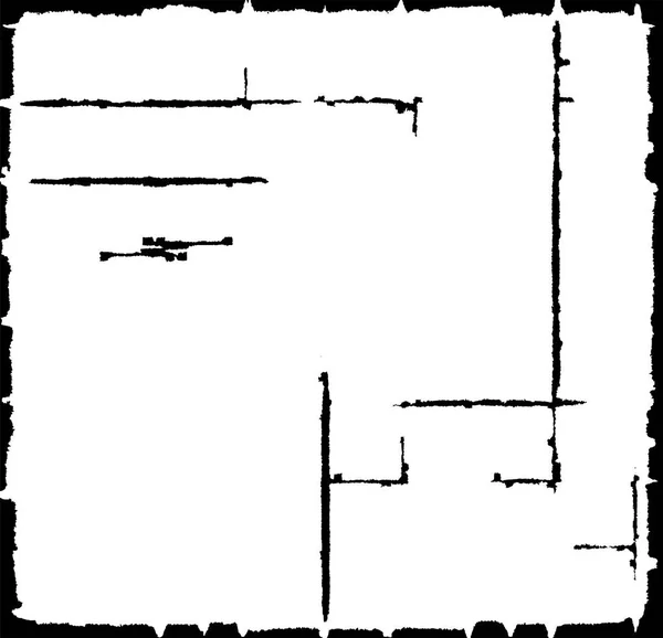 Векторна Ілюстрація Чорних Ліній Білому Тлі — стоковий вектор
