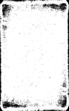 Grunge üst üste biniyor. Soyut siyah-beyaz vektör arkaplanı. Çatlak, leke ve noktalarda kirli desenli tek renkli klasik yüzey. Karanlık korku tarzında eski bir duvar.