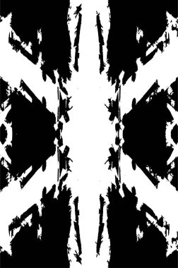 Grunge siyah beyaz desen. Monokrom parçacıkları soyut doku. Çatlakların, sürtünmelerin, çiplerin, lekelerin, mürekkep lekelerinin, çizgilerin geçmişi. Koyu tasarım arka plan yüzeyi.