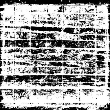 Grunge siyah beyaz desen. Monokrom parçacıkları soyut doku. Çatlakların, sürtünmelerin, çiplerin, lekelerin, mürekkep lekelerinin, çizgilerin geçmişi. Koyu tasarım arka plan yüzeyi.