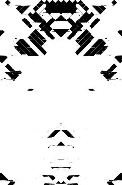 Grunge siyah beyaz desen. Monokrom parçacıkları soyut doku. Çatlakların, sürtünmelerin, çiplerin, lekelerin, mürekkep lekelerinin, çizgilerin geçmişi. Koyu tasarım arka plan yüzeyi.