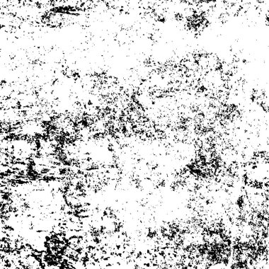 Grunge siyah beyaz desen. Monokrom parçacıkları soyut doku. Çatlakların, sürtünmelerin, çiplerin, lekelerin, mürekkep lekelerinin, çizgilerin geçmişi. Koyu tasarım arka plan yüzeyi.