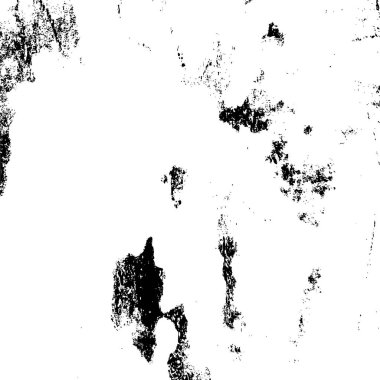 Grunge siyah beyaz desen. Monokrom parçacıkları soyut doku. Çatlakların, sürtünmelerin, çiplerin, lekelerin, mürekkep lekelerinin, çizgilerin geçmişi. Koyu tasarım arka plan yüzeyi.