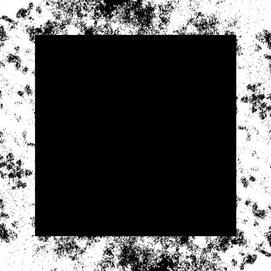 Grunge siyah beyaz desen. Monokrom parçacıkları soyut doku. Çatlakların, sürtünmelerin, çiplerin, lekelerin, mürekkep lekelerinin, çizgilerin geçmişi. Koyu tasarım arka plan yüzeyi.