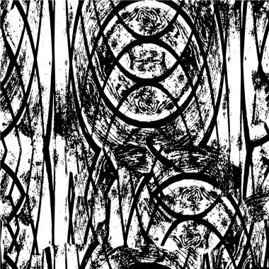 siyah ve beyaz soyut arkaplan, grunge dokusu, vektör illüstrasyonu 