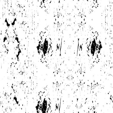 Siyah beyaz desenli grunge arkaplan. soyut vektör illüstrasyonu.