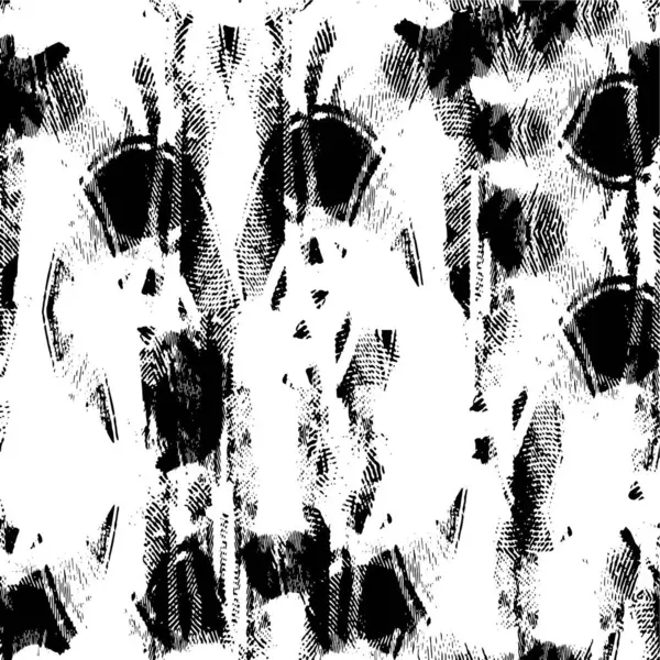 Fundo Grunge Textura Preto Branco Ilustração Vetorial Abstrata — Vetor de Stock