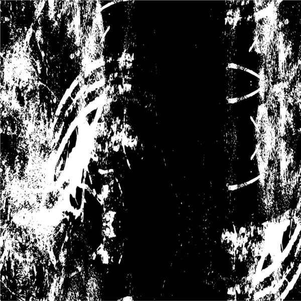 Soyut Arkaplan Pürüzlü Doku Siyah Beyaz Desenli Arkaplan — Stok Vektör