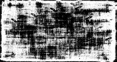 Grunge üst üste biniyor. Soyut siyah-beyaz vektör arkaplanı. Çatlak, leke ve noktalarda kirli desenli tek renkli klasik yüzey. Karanlık korku tarzında eski bir duvar.