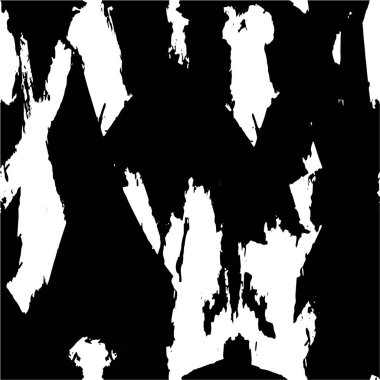 Grunge üst üste biniyor. Soyut siyah-beyaz vektör arkaplanı. Çatlak, leke ve noktalarda kirli desenli tek renkli klasik yüzey. Karanlık korku tarzında eski bir duvar.