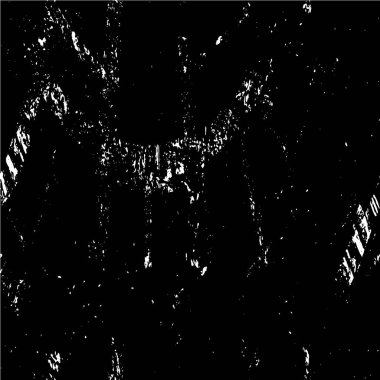 Grunge üst üste biniyor. Soyut siyah-beyaz vektör arkaplanı. Çatlak, leke ve noktalarda kirli desenli tek renkli klasik yüzey. Karanlık korku tarzında eski bir duvar.