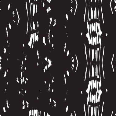 Grunge üst üste biniyor. Soyut siyah-beyaz vektör arkaplanı. Çatlak, leke ve noktalarda kirli desenli tek renkli klasik yüzey. Karanlık korku tarzında eski bir duvar.