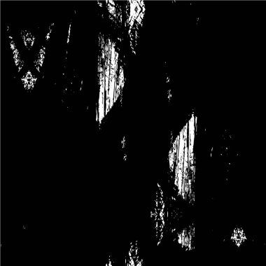 Grunge üst üste biniyor. Soyut siyah-beyaz vektör arkaplanı. Çatlak, leke ve noktalarda kirli desenli tek renkli klasik yüzey. Karanlık korku tarzında eski bir duvar.