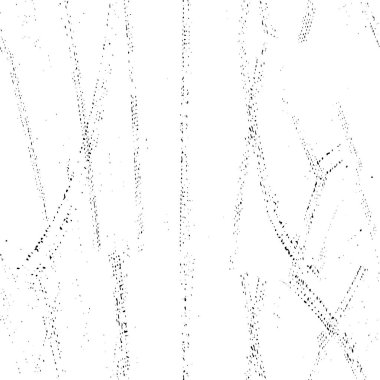 Grunge üst üste biniyor. Soyut siyah-beyaz vektör arkaplanı. Çatlak, leke ve noktalarda kirli desenli tek renkli klasik yüzey. Karanlık korku tarzında eski bir duvar.