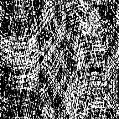 Grunge üst üste biniyor. Soyut siyah-beyaz vektör arkaplanı. Çatlak, leke ve noktalarda kirli desenli tek renkli klasik yüzey. Karanlık korku tarzında eski bir duvar.