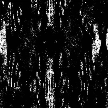Grunge üst üste biniyor. Soyut siyah-beyaz vektör arkaplanı. Çatlak, leke ve noktalarda kirli desenli tek renkli klasik yüzey. Karanlık korku tarzında eski bir duvar.