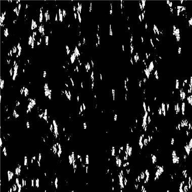 Grunge üst üste biniyor. Soyut siyah-beyaz vektör arkaplanı. Çatlak, leke ve noktalarda kirli desenli tek renkli klasik yüzey. Karanlık korku tarzında eski bir duvar.