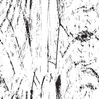 Grunge üst üste biniyor. Soyut siyah-beyaz vektör arkaplanı. Çatlak, leke ve noktalarda kirli desenli tek renkli klasik yüzey. Karanlık korku tarzında eski bir duvar.