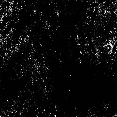 Grunge üst üste biniyor. Soyut siyah-beyaz vektör arkaplanı. Çatlak, leke ve noktalarda kirli desenli tek renkli klasik yüzey. Karanlık korku tarzında eski bir duvar.
