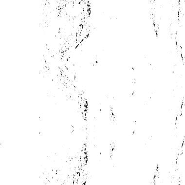 Grunge üst üste biniyor. Soyut siyah-beyaz vektör arkaplanı. Çatlak, leke ve noktalarda kirli desenli tek renkli klasik yüzey. Karanlık korku tarzında eski bir duvar.