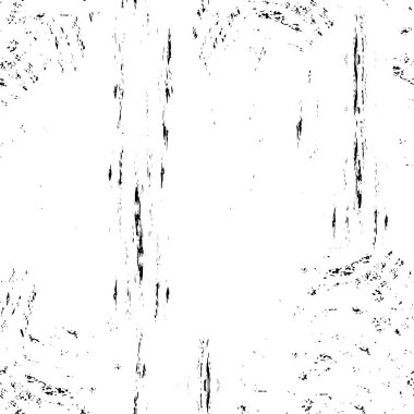 Grunge üst üste biniyor. Soyut siyah-beyaz vektör arkaplanı. Çatlak, leke ve noktalarda kirli desenli tek renkli klasik yüzey. Karanlık korku tarzında eski bir duvar.