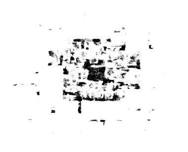 Grunge üst üste biniyor. Soyut siyah-beyaz vektör arkaplanı. Çatlak, leke ve noktalarda kirli desenli tek renkli klasik yüzey. Karanlık korku tarzında eski bir duvar.