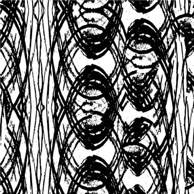 Grunge üst üste biniyor. Soyut siyah-beyaz vektör arkaplanı. Çatlak, leke ve noktalarda kirli desenli tek renkli klasik yüzey. Karanlık korku tarzında eski bir duvar.