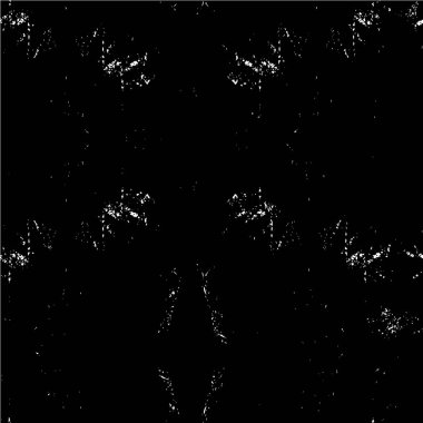 Grunge üst üste biniyor. Soyut siyah-beyaz vektör arkaplanı. Çatlak, leke ve noktalarda kirli desenli tek renkli klasik yüzey. Karanlık korku tarzında eski bir duvar.