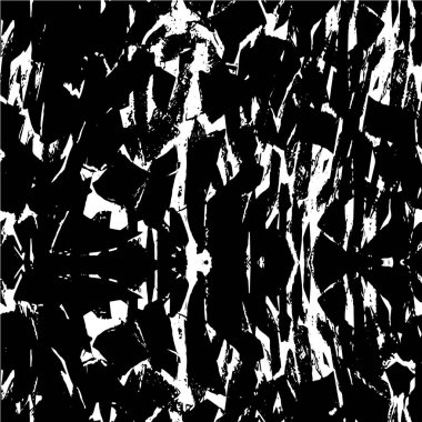 Grunge üst üste biniyor. Soyut siyah-beyaz vektör arkaplanı. Çatlak, leke ve noktalarda kirli desenli tek renkli klasik yüzey. Karanlık korku tarzında eski bir duvar.